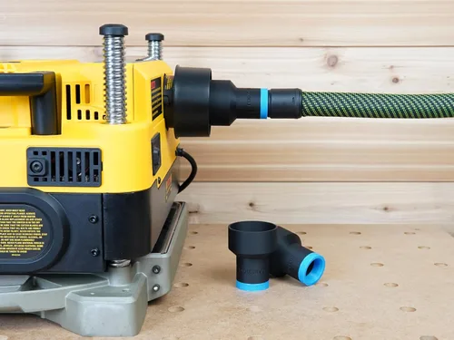 Miniatura 11 de Adaptador de manguera de 2 1/2 pulgadas compatible con cepilladora Dewalt DW735 y DW735x - ¡Hecho en EE. UU!