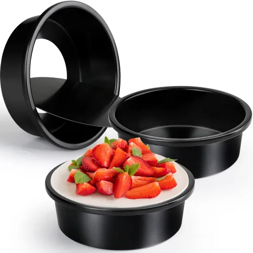 Miniatura 11 de Juego de 6 moldes antiadherentes para quiche en forma de corazón de 4 pulgadas con parte inferior extraíble para tartas, utensilios de quiche