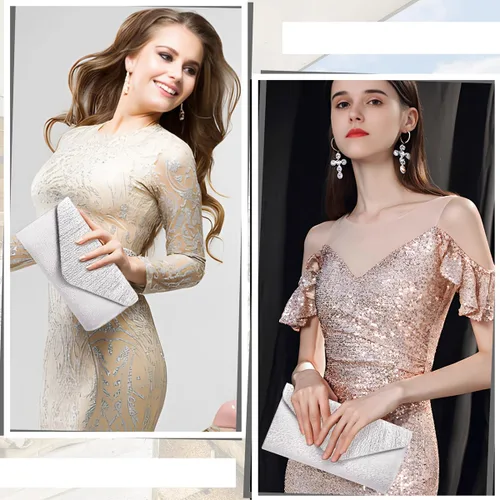 Miniatura 4 de Bolsos de mano BBjinronjy para mujer, bolso formal con diamantes de imitación para noche, bolsos de mano para boda, fiesta, cóctel, graduación, cena
