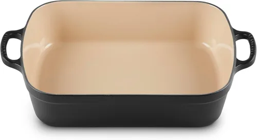 Miniatura 13 de Le Creuset Fuente para horno rectangular de hierro fundido esmaltado, 5.25 cuartos de galón (11.7 pulgadas x 16.8 pulgadas), color blanco
