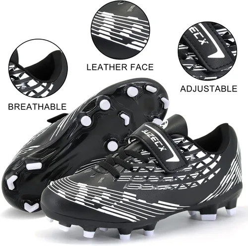 Miniatura 6 de Zapatos de fútbol para niños y niñas, zapatos de fútbol FGAG para interiores y exteriores, zapatos de entrenamiento para adolescentes