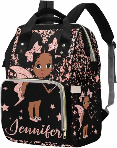 Miniatura 31 de M YESCUSTOM Bolsa de pañales personalizada con nombre para mamá, mujer, esposa, mochila personalizada, 0625-12, Mochilas Daypack