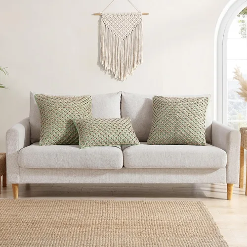 Miniatura 9 de Boho Living Jada Cojín Decorativo, Incluye Acento, Diseño Tejido Premium, Decoración de Sala de Estar, (1) Funda de Cojín de 20" x 20" con Relleno