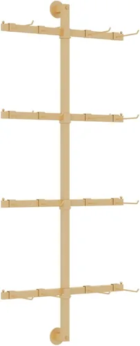 Miniatura 11 de Soporte para calcetines montado en la pared, soporte de joyería que ahorra espacio, organizador de almacenamiento de aretes, estante de exhibición