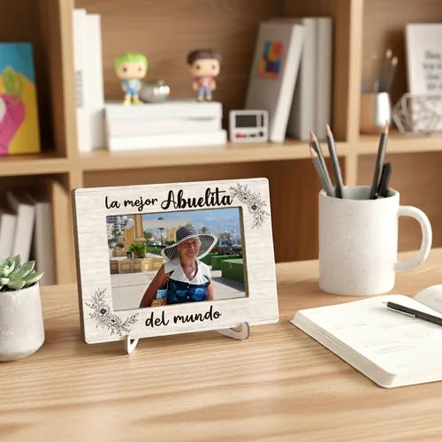 Miniatura 3 de Marco de fotos de 4 x 6 pulgadas, La Mejor Abuelita Del Mundo, regalos para la mejor abuela española, abuela, abuela, marcos de fotos