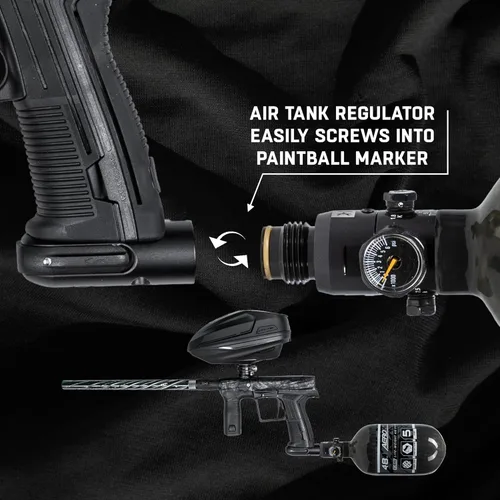 Miniatura 8 de HK Army Aerolite de fibra de carbono HPA Sistema de tanque de aire comprimido para paintball Humo