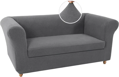 Miniatura 35 de UNBBRRL Funda de sofá Chesterfield de jacquard elástico, fundas de cojín gruesas para sofá, protector de muebles para sala de estar