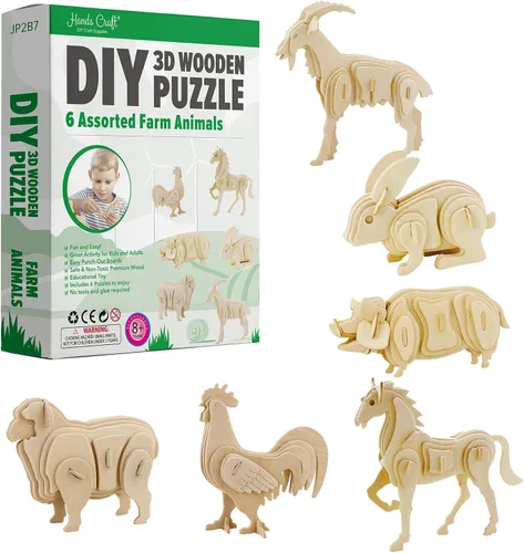 Miniatura 8 de Hands Craft - Juego de rompecabezas de madera 3D
