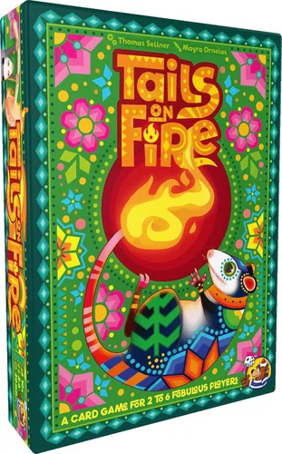 HeidelBÄR Games Tails on Fire, un juego de cartas interactivo para 2-6 jugadores donde elegir las mejores 3 cartas en una ronda se convierte en un