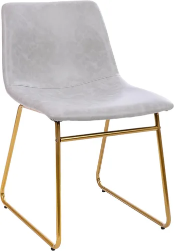 Miniatura 10 de Flash Furniture Butler LeatherSoft - Juego de 2 sillas de altura para mesa de comedor de 18 pulgadas, estilo moderno de mediados de siglo