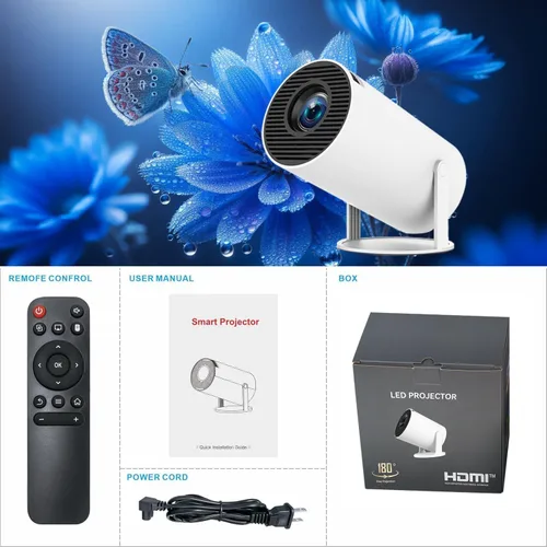 Miniatura 13 de Mini proyector portátil 4K WiFi 6 BT 5.2 Proyector portátil actualizado Full HD compatible con teléfono/PC/TV/HDMI/PS5/portátil Auto Keystone Home
