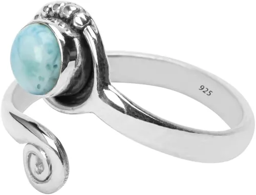 Miniatura 16 de Gemstone Stone Toe Ring 925 Sterling Silver Feet Body Jewellery Handame Toe Ring Gemstone Adjustable Toering For Girls Women Gift Jewellery