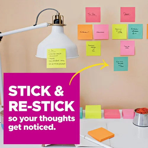 Miniatura 3 de Post-it notas superadhesivas, 5 x 8 pulgadas, Rio de Janeiro Collection