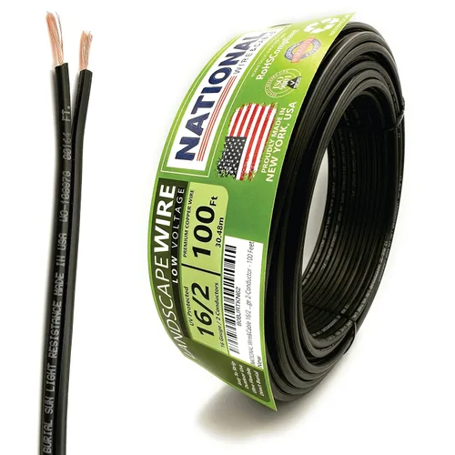 Miniatura 13 de NATIONAL Wire&Cable Alambre de cobre para iluminación de paisaje de bajo voltaje 14/2, fabricado en Estados Unidos, calibre 14, 2 conductores, 50