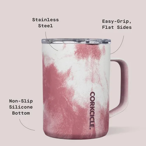 Miniatura 4 de Corkcicle Taza de Café Clásica - Acero Inoxidable con Triple Aislamiento para Viajes - Tapa Inastillable - Mantiene la Bebida Caliente por Más de 3