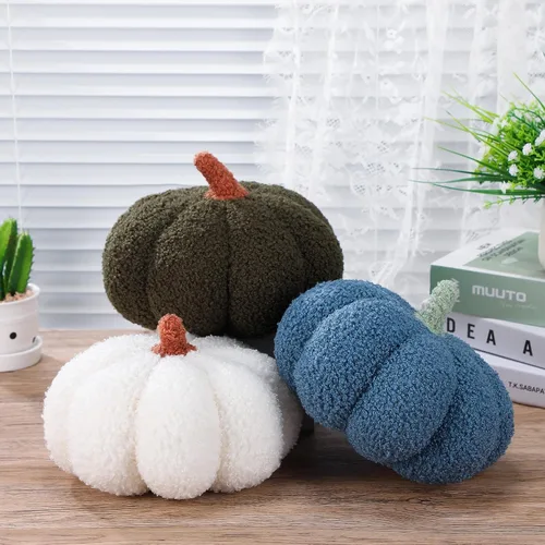 Namalu 3 almohadas de calabaza de Acción de Gracias 3D, cojines suaves para sofá, decoración de calabaza para otoño, invierno, sala de estar, hogar,