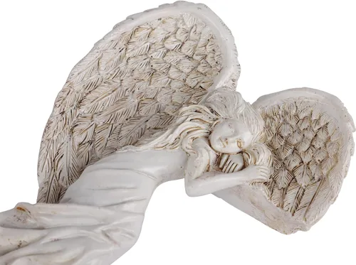 Miniatura 4 de Marco de puerta de ángel, estatua en forma de corazón, escultura de alas en tu esquina, izquierda o derecha, figura de ángel de resina, decoración