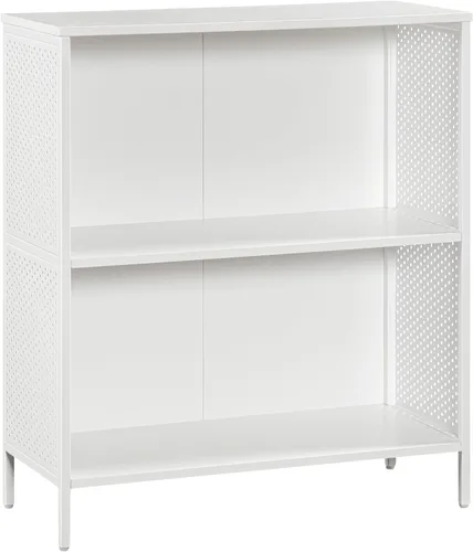 Miniatura 13 de OSP Home Furnishings Ace Librero Contemporáneo Moderno de Almacenamiento con Estantes, 2 Estantes, Acabado Ozark Ash