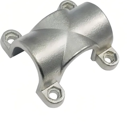 Miniatura 4 de Grado marino 316 acero inoxidable montaje en tubo pasamanos Abrazadera de tubo cruzado para tubo de 1 pulgada (1 juego)