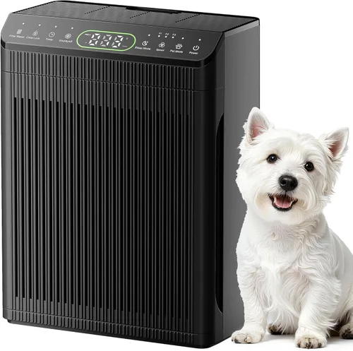 Purificadores de aire para habitación grande del hogar, purificador de aire de hasta 2200 pies cuadrados, pantalla de calidad de aire PM2.5, modo de