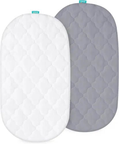 Funda impermeable para colchón de moisés, se adapta a moisés UPPAbaby de 13 x 30 pulgadas y cuna Snoo Smart Sleeper, ultra suave, transpirable,