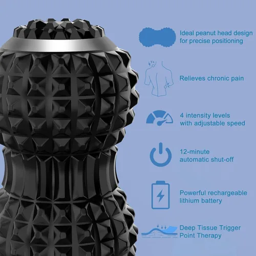 Miniatura 4 de Uppye Pelota de masaje vibratoria para aliviar el dolor, pelota de movilidad para terapia física y recuperación de entrenamiento, herramientas