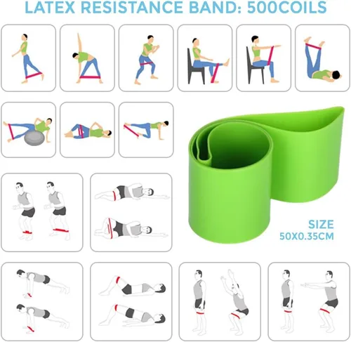 Miniatura 5 de Karlak Conjuntos de yoga para mujeres, equipo de pilates en casa, anillo mágico de pilates, bandas de botín para entrenamiento de glúteos, pelota