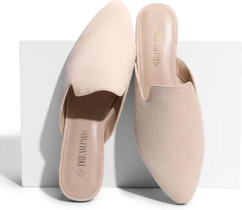 Miniatura 2 de DREAM PAIRS Mocasines planos sin espalda con punta puntiaguda para mujer