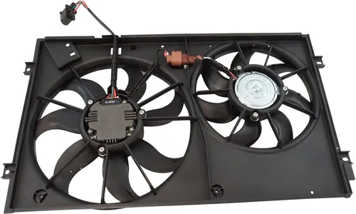 Miniatura 171 de TRQ Conjunto de ventilador de refrigeración dual del radiador compatible con Toyota Highlander 2008-2013 TO3115155