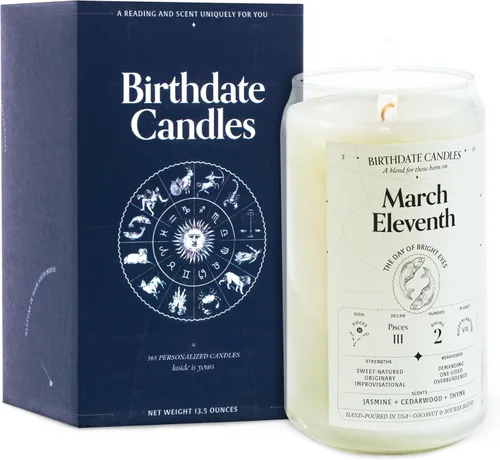 Miniatura 81 de Velas con fecha de nacimiento, 28 de octubre, velas perfumadas del zodiaco de Escorpio, regalo de cumpleaños, aroma a bergamota, canela y caoba
