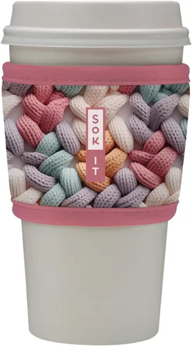 Miniatura 11 de Sok It HotSok Coffee & Tea - Funda de neopreno con aislamiento reutilizable (floral abstracto)