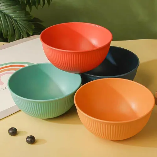 Miniatura 7 de LRUUIDDE Tazones Irrompibles para Cereales de 24 oz - Juego de Tazones Ligeros Reutilizables de Fibra de Paja de Trigo - Seguros para Lavavajillas