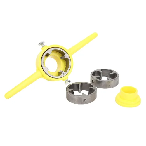 Miniatura 3 de Enhebrador de tubos, fabricante de herramientas de hilo de PVC, tubo de plástico, troquelado redondo NPT, rosca de fontanería de 1/2 pulgada 3/4