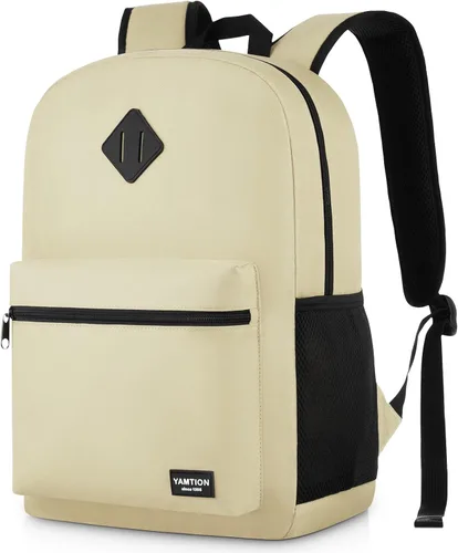 YAMTION Mochila escolar, mochila clásica unisex para adolescentes con puerto USB para escuela secundaria, universidad, oficina, trabajo, viajes,