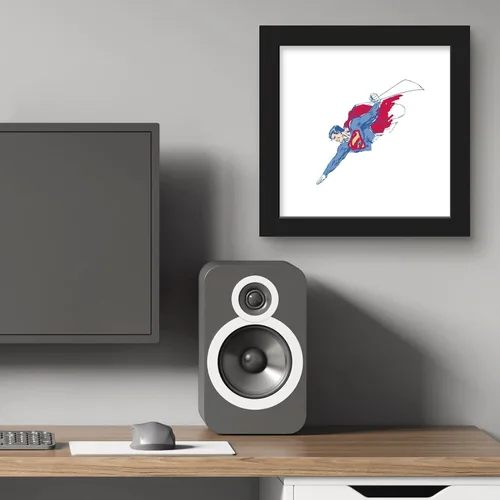 Miniatura 5 de Trends International Gallery Pops DC Comics Superman - Póster de pared de boceto de torso, 12 x 12 pulgadas, versión enmarcada en negro