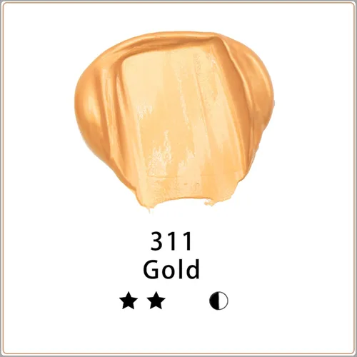 Miniatura 2 de Artecho Pintura Acrílica Oro - Botella Grande 500ml / 17oz, Pintura para Manualidades para Lienzo, Rocas, Madera, Tela, Cerámica, No Tóxica Dorado