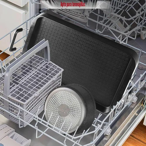 Miniatura 7 de Vayepro - Plancha para estufa, sartén grande de 2 quemadores para estufa, de aluminio, antiadherente, con asas, para cocina en interiores
