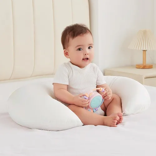Miniatura 2 de Almohada de lactancia para biberón y lactancia materna, Almohadas ergonómicas de confort esenciales para la lactancia para mamá y bebé, Almohada