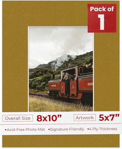 Miniatura 81 de Tapete de 5 x 7 pulgadas para marco de 8 x 10 pulgadas, tablero precortado sin ácidos, negro mate de 5 x 7 pulgadas, hecho para adaptarse a un marco