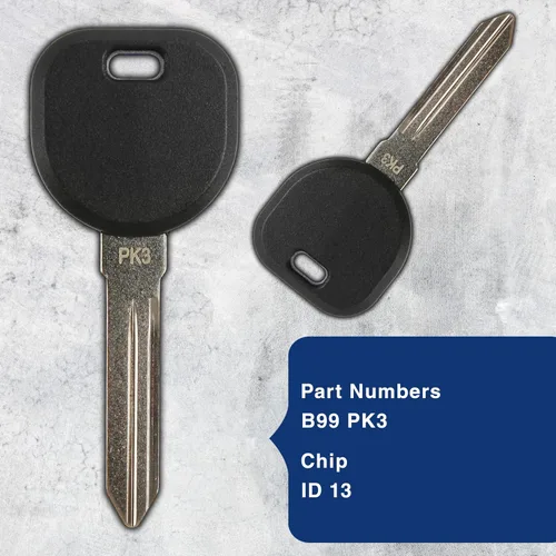 Miniatura 3 de Llave remota del coche de la opción sin llave 2X para Buick Chevrolet Pontiac B99-PT Pk3 ID 13