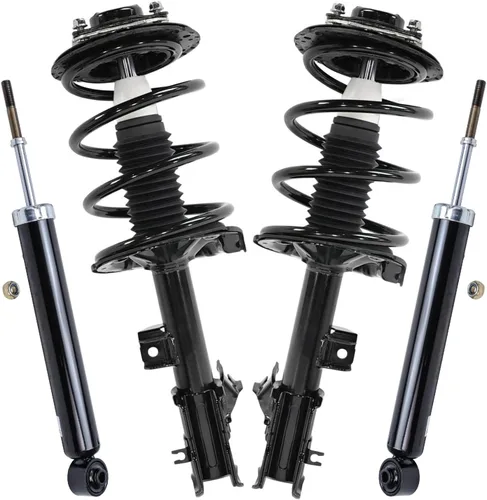 Miniatura 75 de Detroit Axle - Puntales y Amortiguadores para Chevy Traverse Buick Enclave GMC Acadia Saturn Outlook 2007-2012, 2 puntales delanteros con resorte