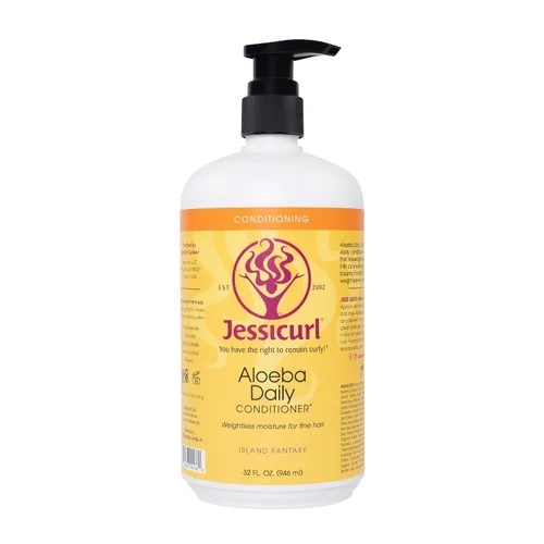 Miniatura 9 de Jessicurl, Aloeba - Acondicionador diario para cabello rizado, lavanda cítrica, 2 onzas líquidas, acondicionador sin enjuague y desenredante