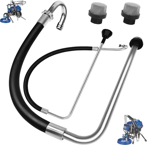 Miniatura 15 de (5+7+7) Juego de filtros de pulverización sin aire 246385 246384 287032 compatible con Graco 390 395 490 495 595 595 3400 piezas de pulverizador sin