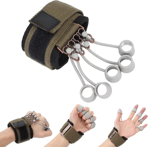 Miniatura 3 de Ejercitador de dedos, fortalecedor de agarre de mano de 20 libras/40 libras, fortalecedor de mano, banda de dedos, guitarra, estirador de dedos