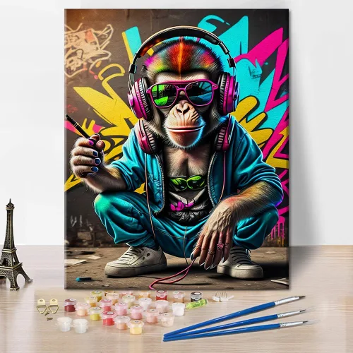 TUMOVO Kits de pintura por números para adultos sobre lienzo, pintura acrílica para adultos y niños, pintura por número, kits de pintura por números