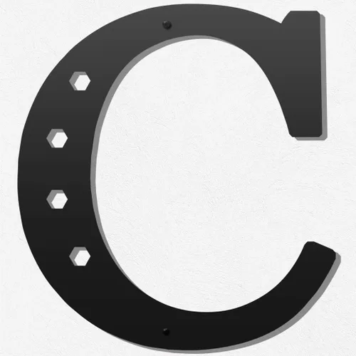 Miniatura 12 de Letras metálicas para decoración de pared de 12 pulgadas, letras colgantes negras, letras visuales 3D grandes del alfabeto moderno, decoración