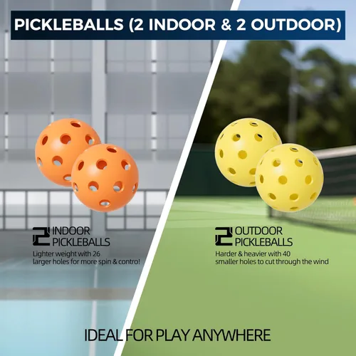 Miniatura 8 de Juego de 2 palas de pickleball Bravixs aprobadas por USAPA, fibra de carbono T700 en bruto, raquetas de pickleball con superficie de fricción, con 4