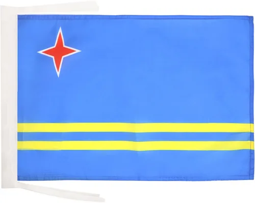 Miniatura 1251 de Bandera de México AZ FLAG, 45.7 x 30.5 cm, con cordones - Pequeñas banderas mexicanas de 30 x 45 cm - Bandera de 45.7 x 30.5 cm