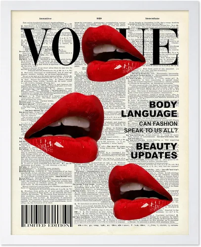 Miniatura 44 de Poster Master Impresión de labios dorados, póster de mordida de labio, arte moderno y minimalista, regalo bohemio para hombres y mujeres, diseño