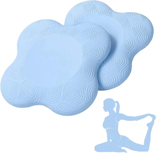 Miniatura 8 de Almohadilla de yoga extragruesa para rodillas, codos, muñecas, manos, cabeza, espuma, yoga, pilates, entrenamiento, rodilleras Gris